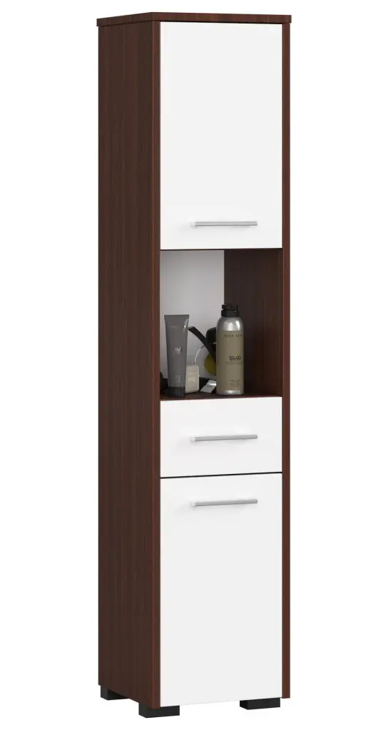 Penal Akord Fin 30 2D1SZ1W 140cm (Wenge/White) - 2