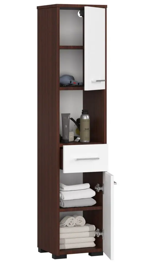 Penal Akord Fin 30 2D1SZ1W 140cm (Wenge/White) - 3