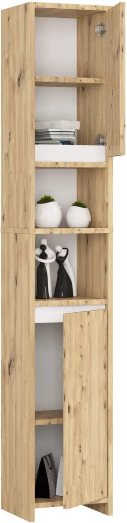 Penal Akord Uni 2D2W (Artisan Oak/White) - 3