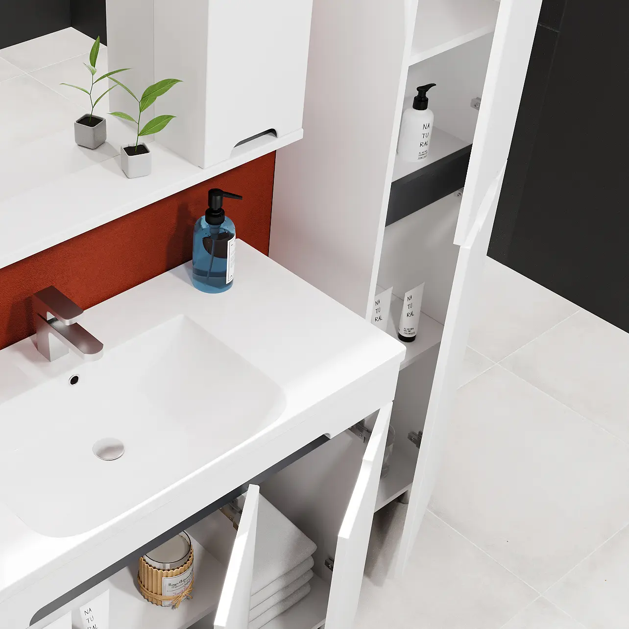 Penal Bayro Etna 350x1900 (White Matte)