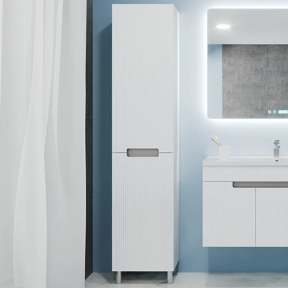 Пенал Bayro Positano 420x1900 Leght (White Matte) - 3
