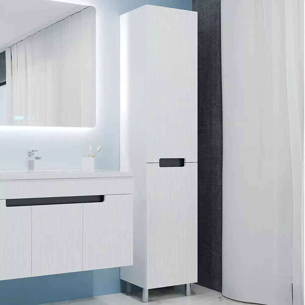 Пенал Bayro Positano 420x1900 Right (White Matte) - 2