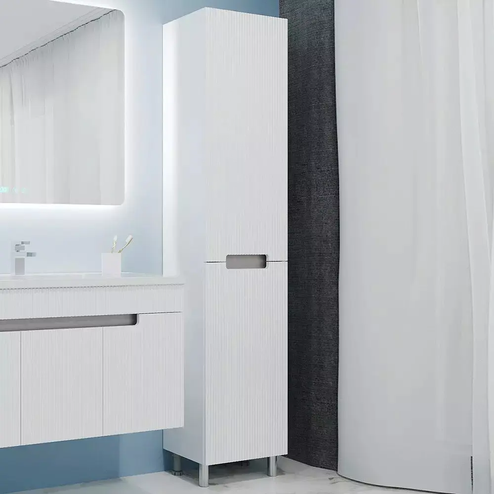 Пенал Bayro Positano 420x1900 Right (White Matte) - 5