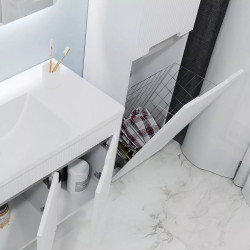 Пенал Bayro Positano 420x1900 Right (White Matte) Thumb