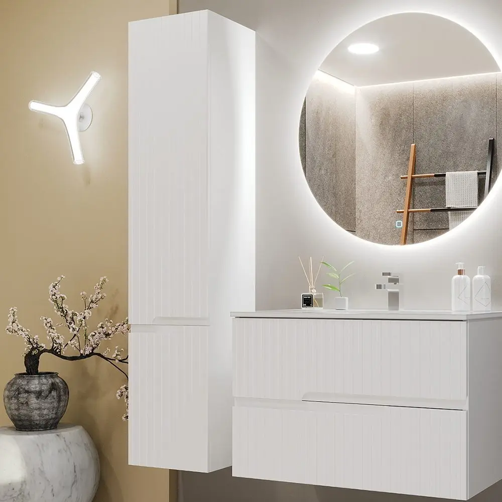 Пенал Bayro Santos 35x160x30 левый (White Matte) - 2