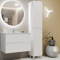 Пенал Bayro Santos 35x190x30 (White Matte) Thumb