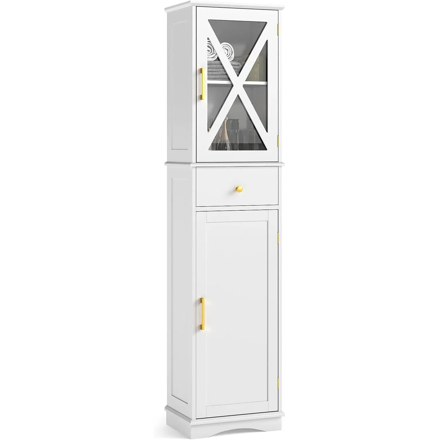 Пенал Costway JV12637WH (White) - 2