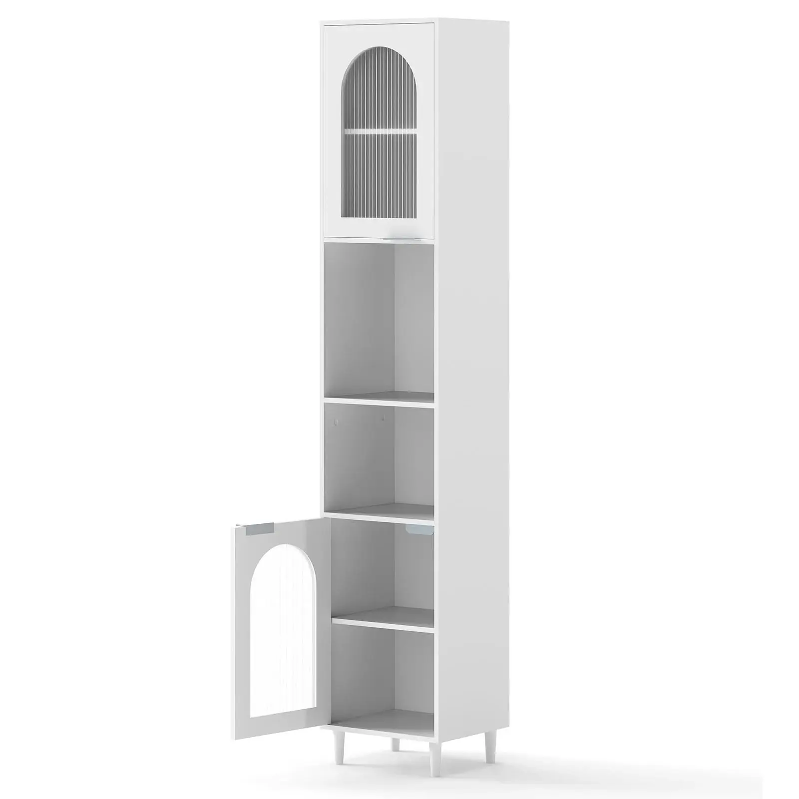 Пенал-стеллаж Costway JV12826WH (White) - 2