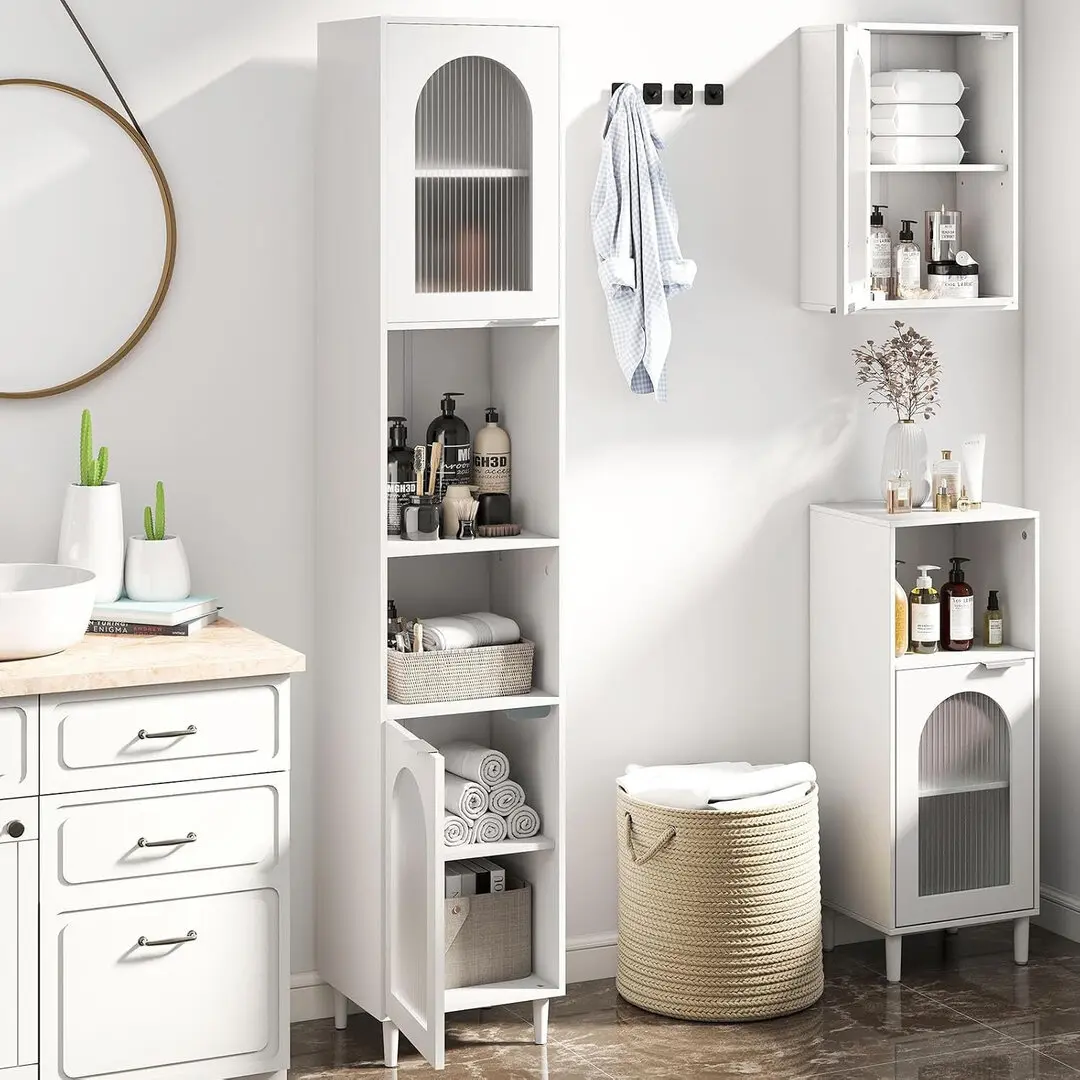 Пенал-стеллаж Costway JV12826WH (White)