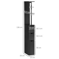 Penal Homcom 834-114V00BK (Black) Thumb