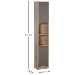 Penal Homcom 834-240 (Grey/Oak) Thumb
