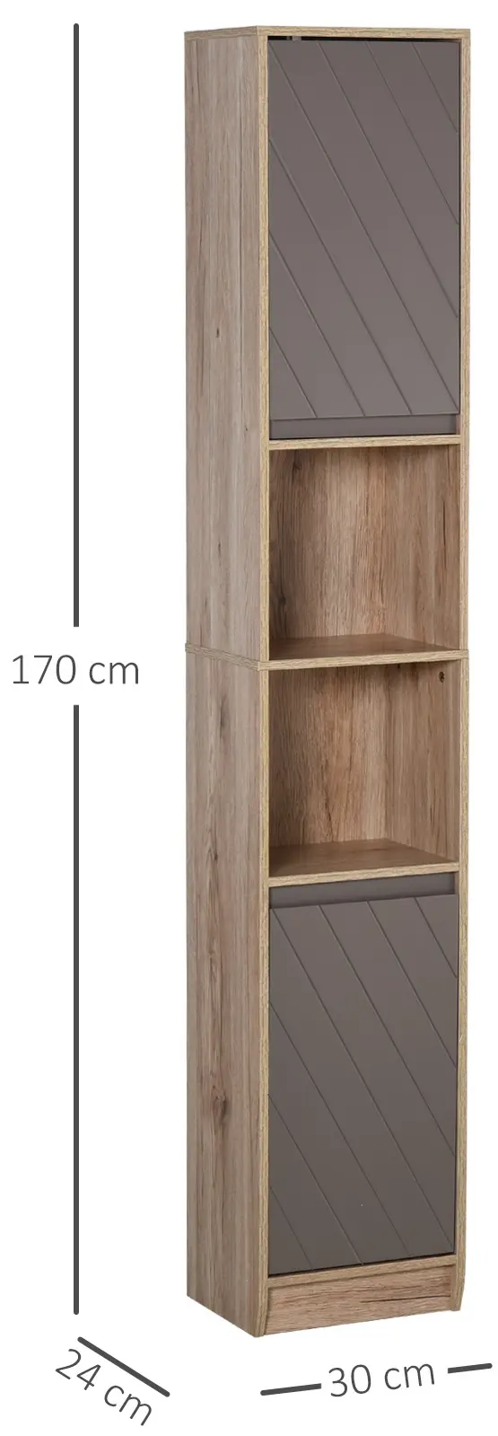 Penal Homcom 834-240 (Grey/Oak) - 6