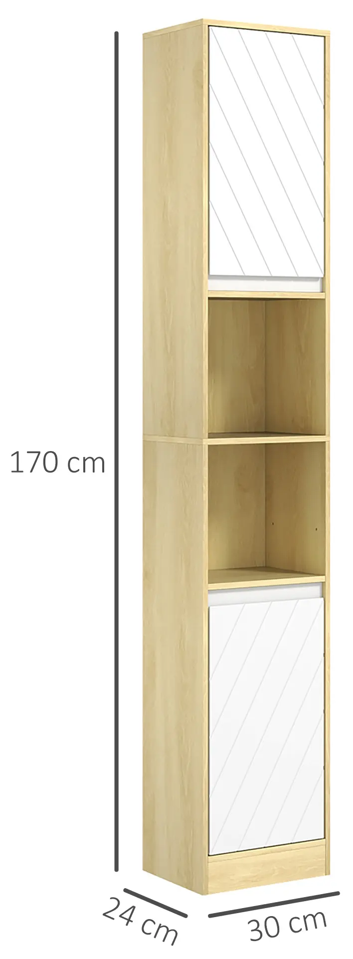 Penal Homcom 834-240V00AK (Oak/White) - 5
