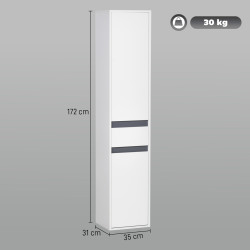 Penal Homcom 834-281 (White) Thumb