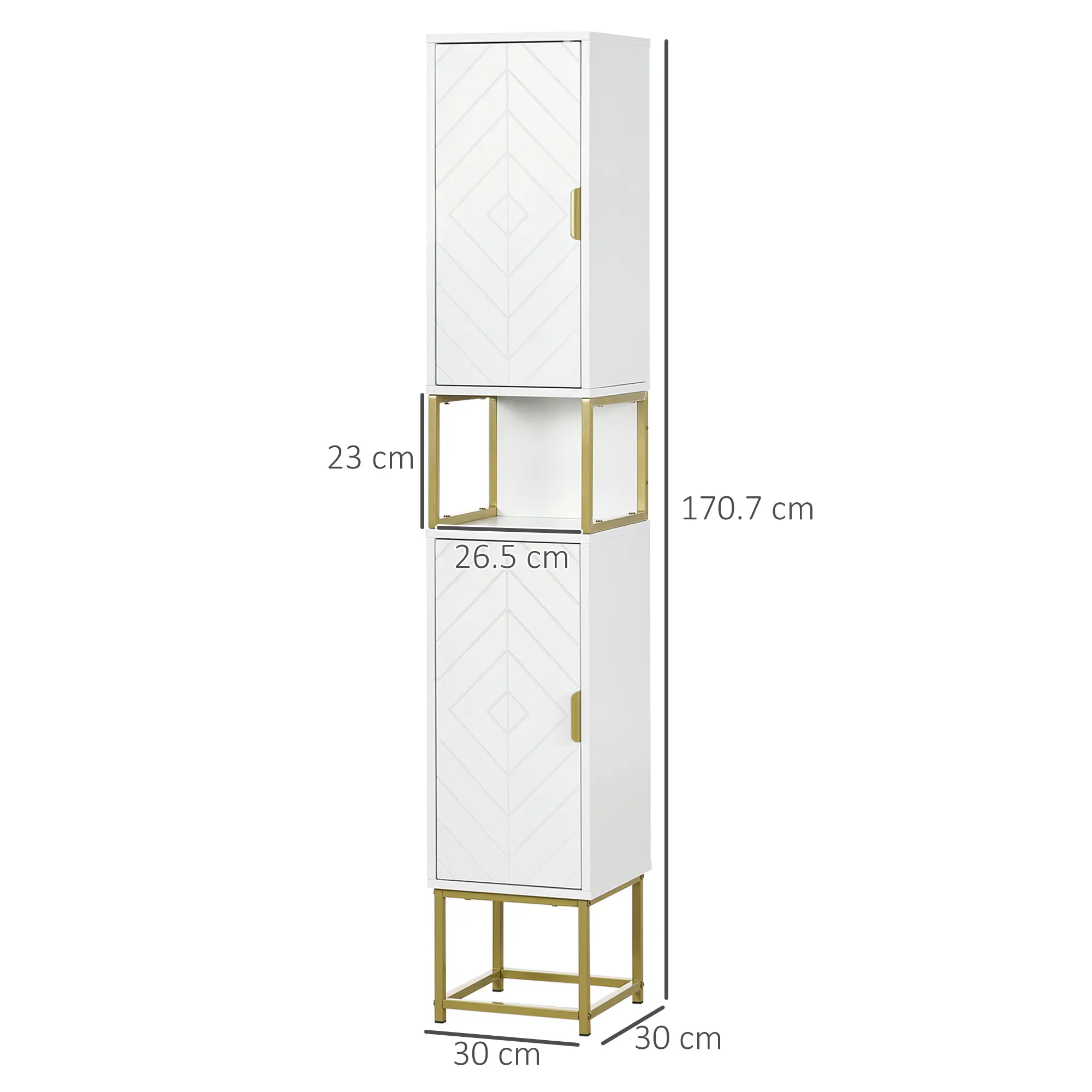 Penal Homcom 834-536V80WT (White) - 4