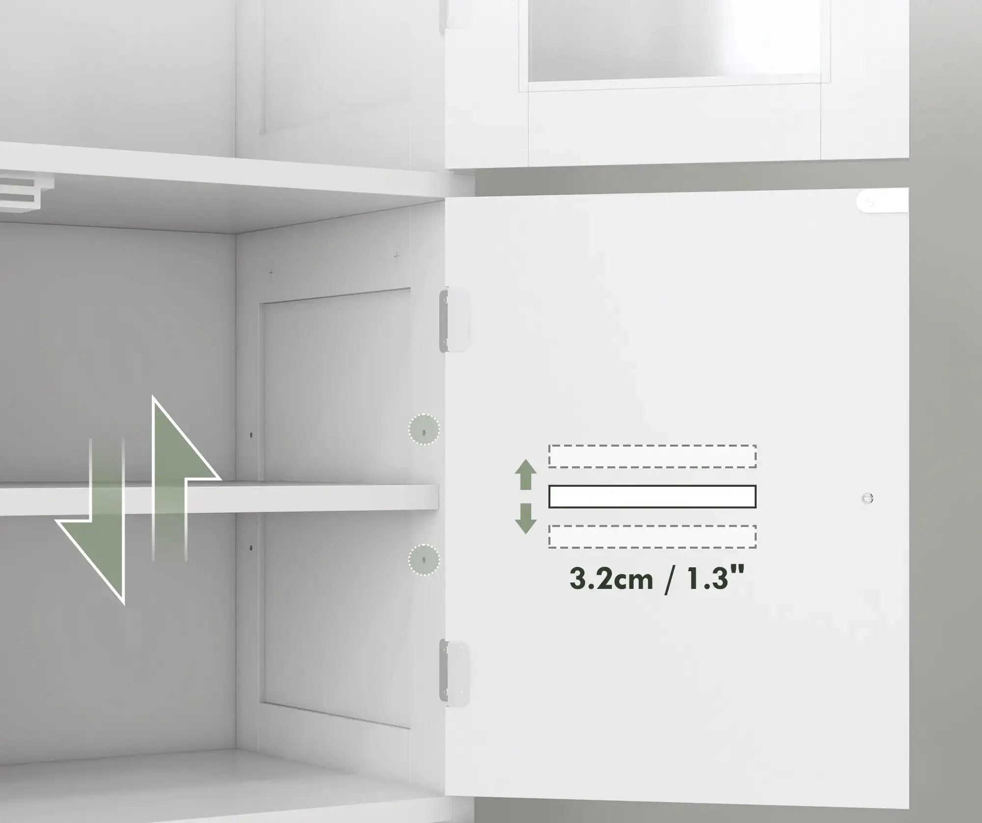 Dulap Homcom 834-678V80WT (White) - 5