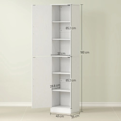 Пенал Homcom 836-605V90WT (White) Thumb