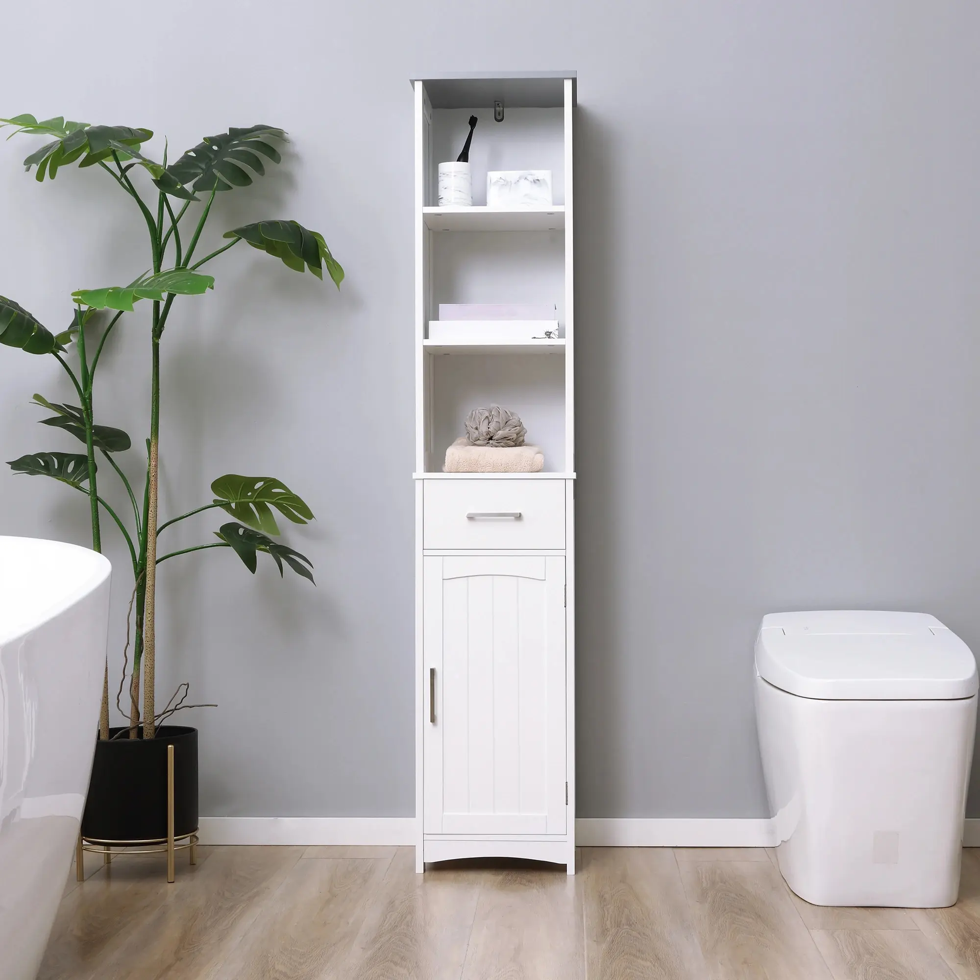 Пенал Kleankin 834-364LG (White/Grey) - 7