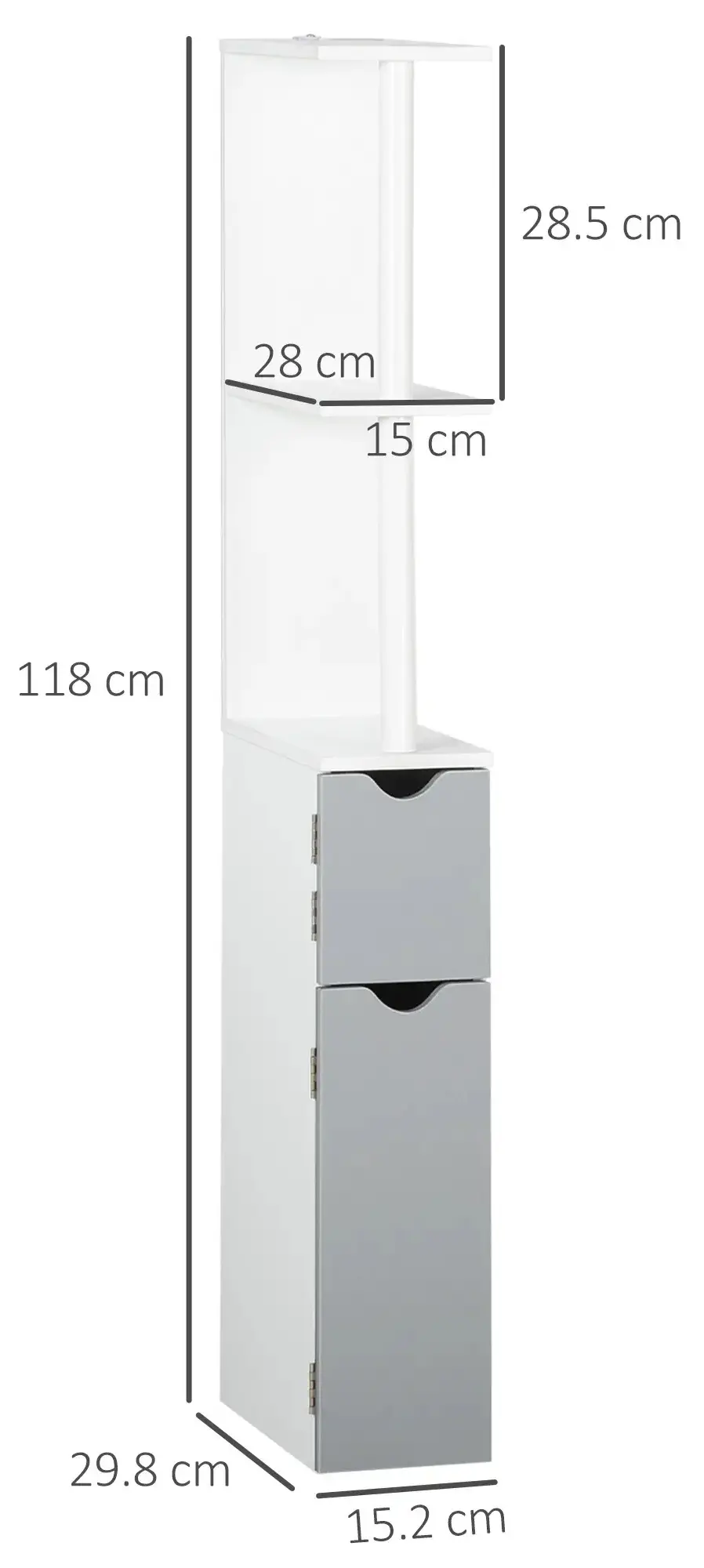 Penal Kleankin 834-456GY (White/Grey) - 4