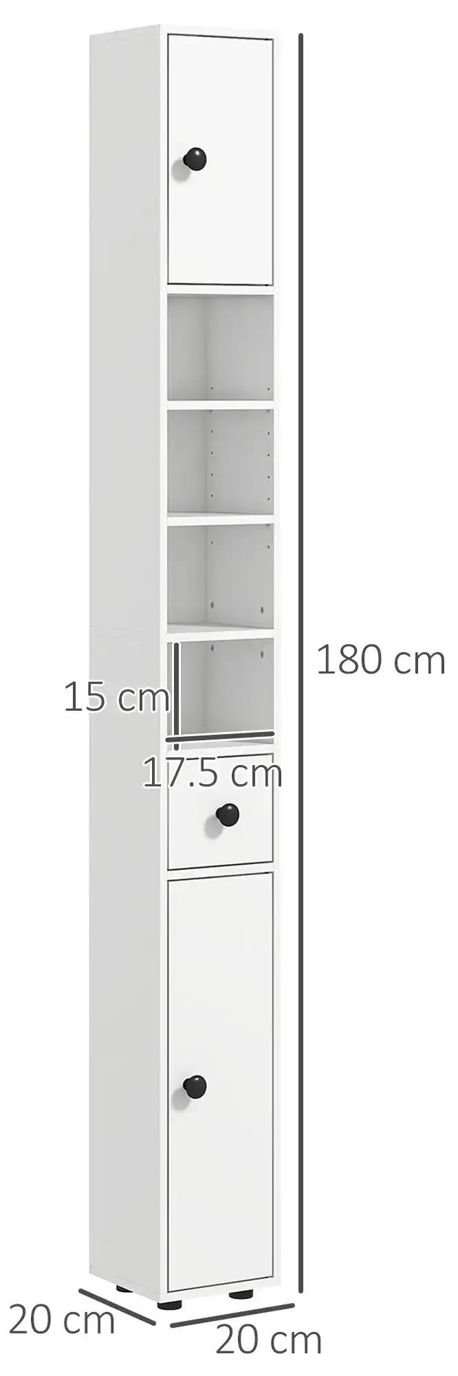 Пенал Kleankin 834-625V80WT (White) - 4