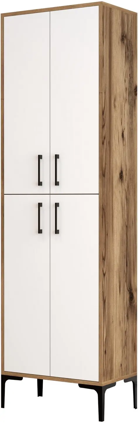 Penal Mirage Meble Berlin A (White/Walnut)