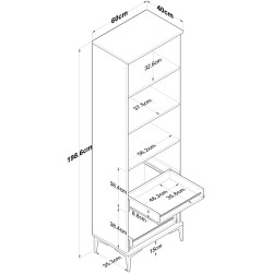 Penal Mirage Meble JE110 (White) Thumb