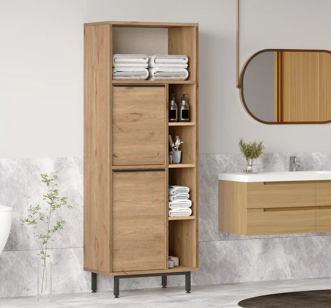 Etajera Mirage Meble On10C-S (Walnut)