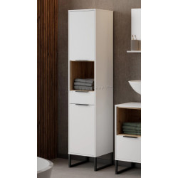 Пенал Tempo Kondela Cubo CUB01 (White/Artisan Oak)