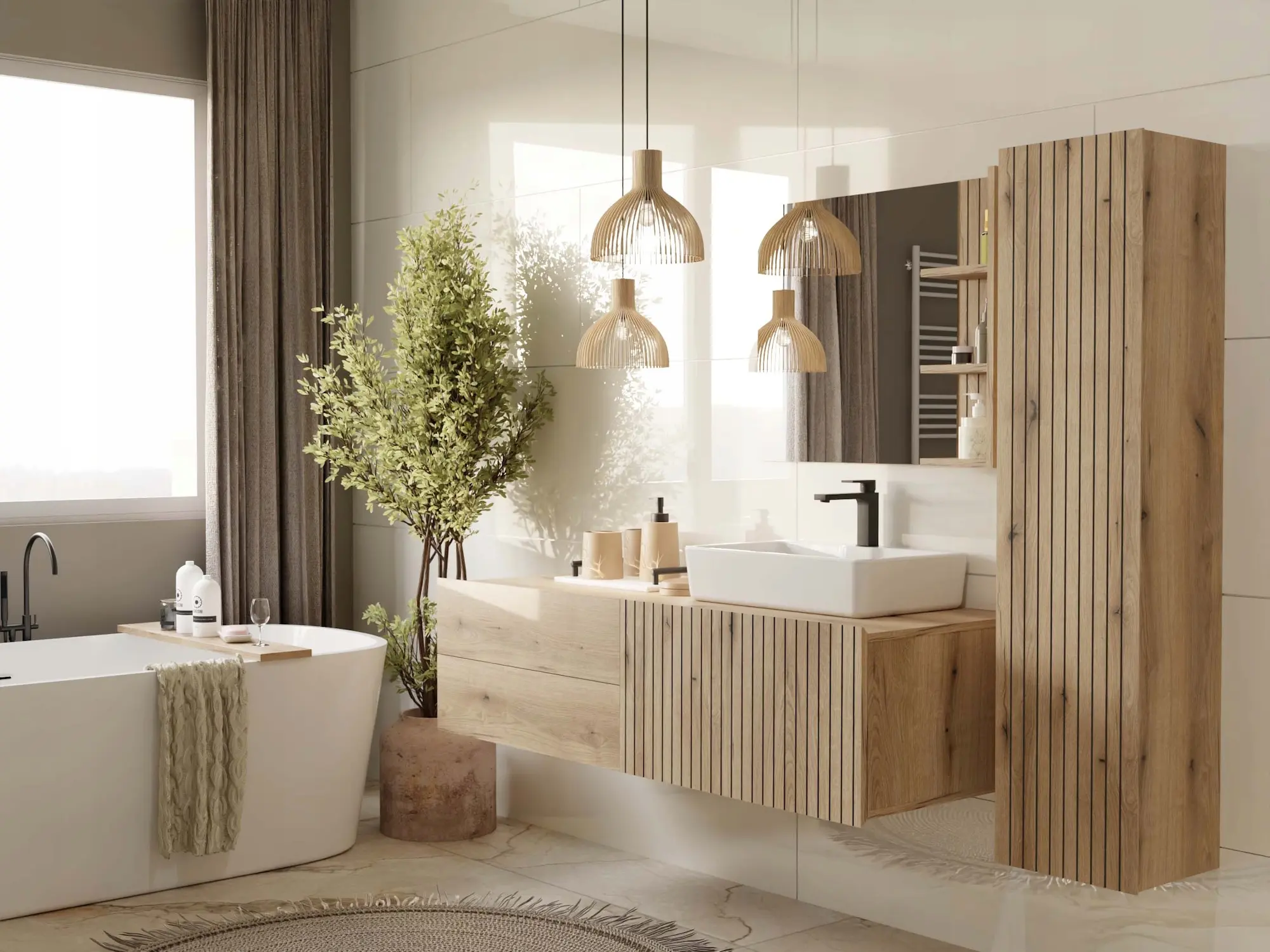 Penal suspendat TopEshop Tigo 1D (Evoke Oak) - 2