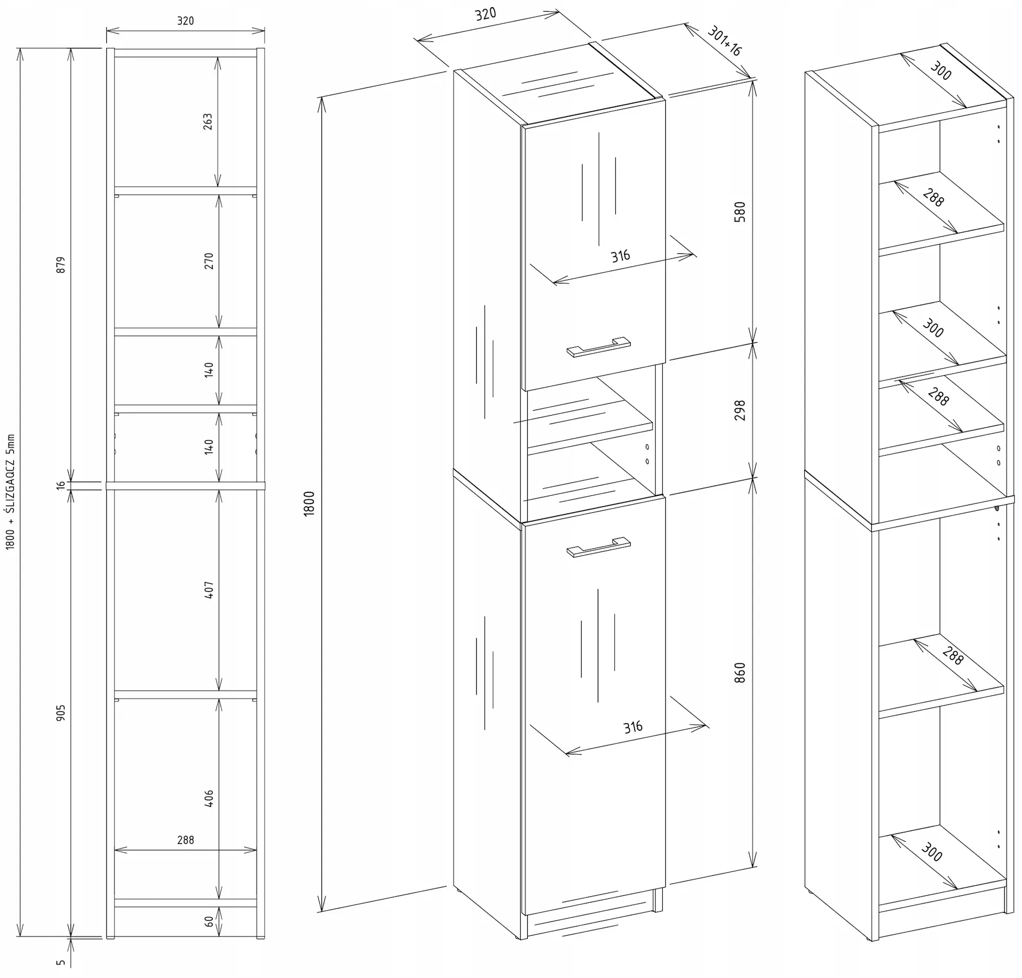 Пенал TopEshop Marbela 1.0 (Cashmere) - 8