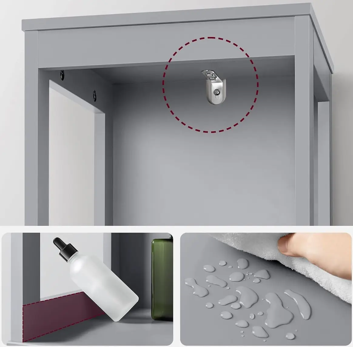 Стеллаж Vasagle BBC066G02 (Dove Grey) - 4