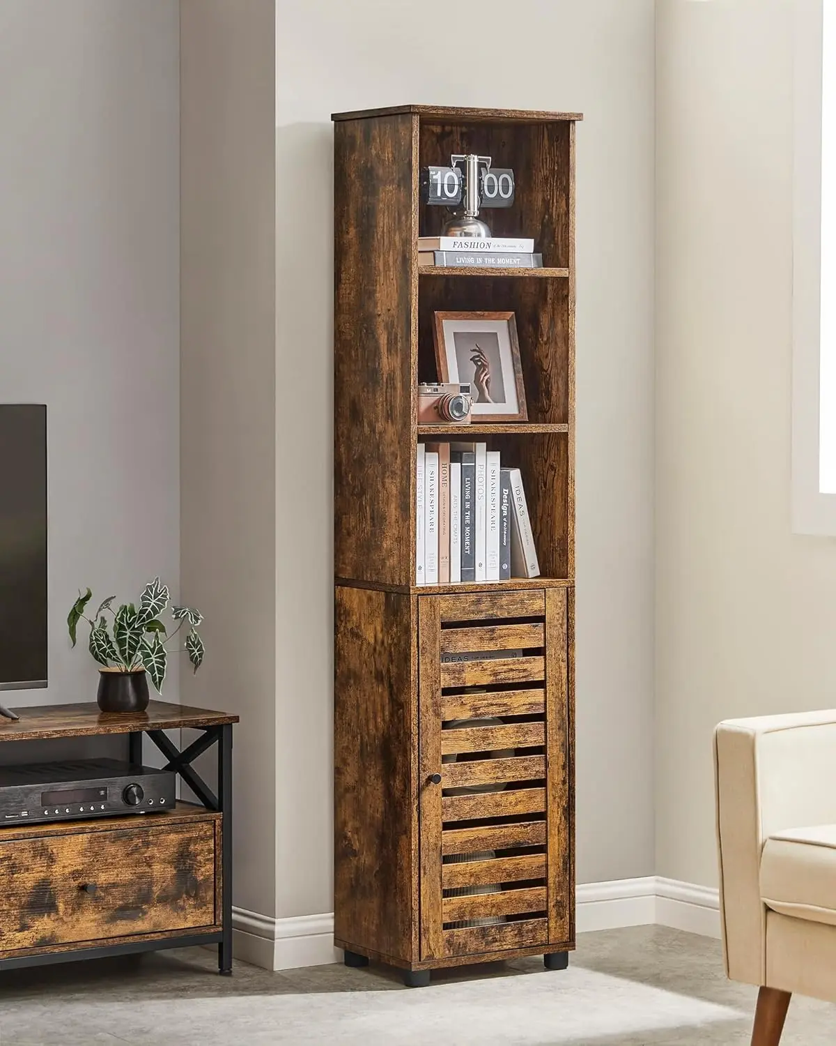 Стеллаж Vasagle BBK160X01 (Rustic Brown) - 6