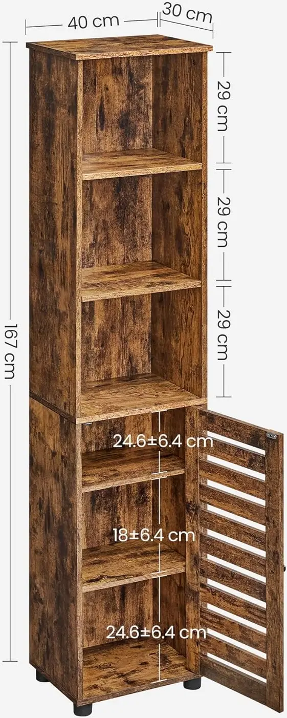 Стеллаж Vasagle BBK160X01 (Rustic Brown) - 8