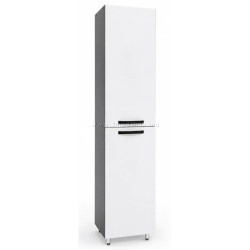 Пенал Vasto Furniture Agat 400x1900 (White/Anthracite)