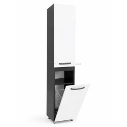 Пенал Vasto Furniture Agat C 350x1900 (White/Anthracite)