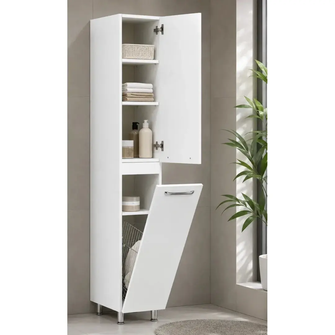 Пенал Vasto Furniture Agat C 450x1900 (White)
