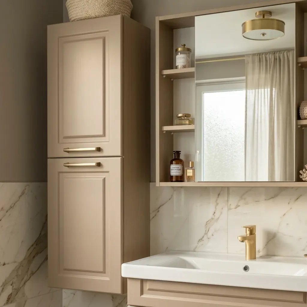 Пенал Vasto Furniture Marbela 400x1200 (Cappuccino)