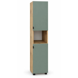 Пенал Vasto Furniture Niagara 2U-R 400x1900 (Oak/Olive) Thumb