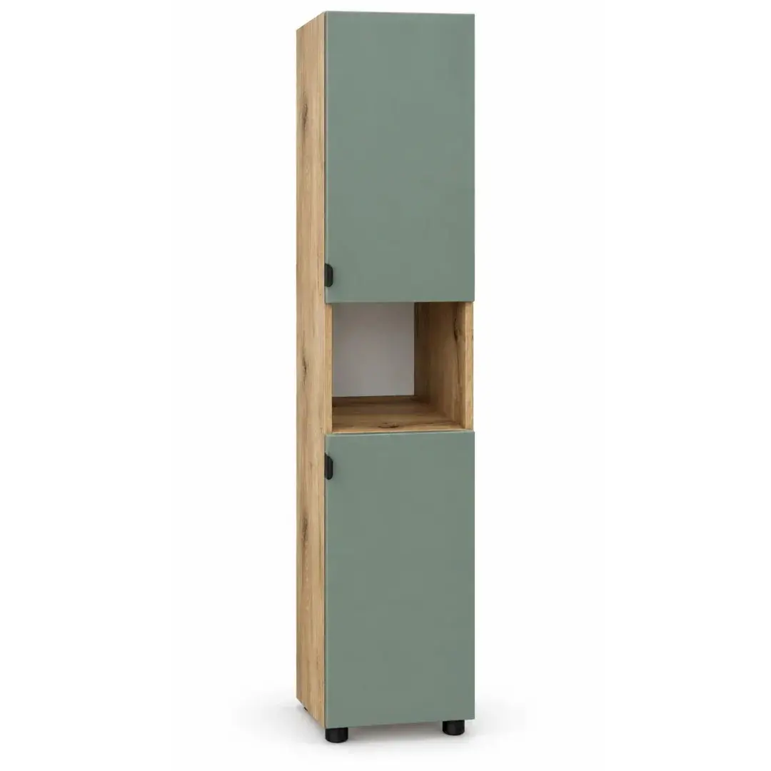 Пенал Vasto Furniture Niagara 2U-R 400x1900 (Oak/Olive) - 2