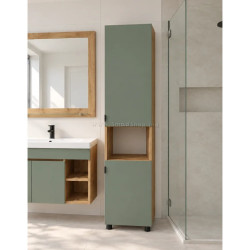 Пенал Vasto Furniture Niagara 2U-R 400x1900 (Oak/Olive)