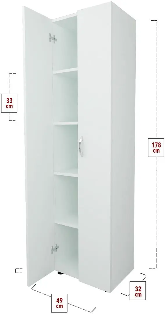 Penal Bofigo 5 rafturi (White)