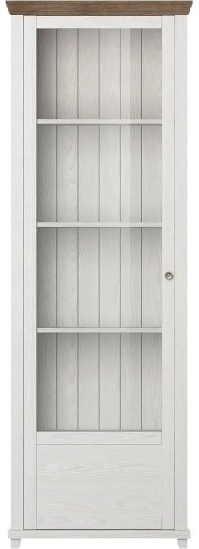 Vitrina Helvetia Evora №05 1D Left (Ash Abisko White/Lefkas Oak)