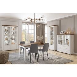 Vitrina Helvetia Evora №05 1D Left (Ash Abisko White/Lefkas Oak) Thumb