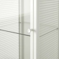 Dulap-Vitrina Ikea Baggebo metal/sticla 34x30x116 (Alb) Thumb