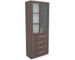 Vitrina Fabrik Home Office-Line №3 (Dark Walnut)