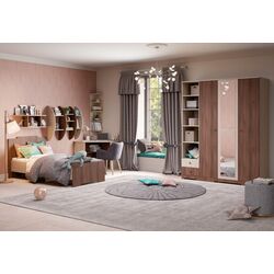 Dulap КМК 0741.6 Atlanta 2S (Ash Shimo Light/Ash Shimo Dark) Thumb