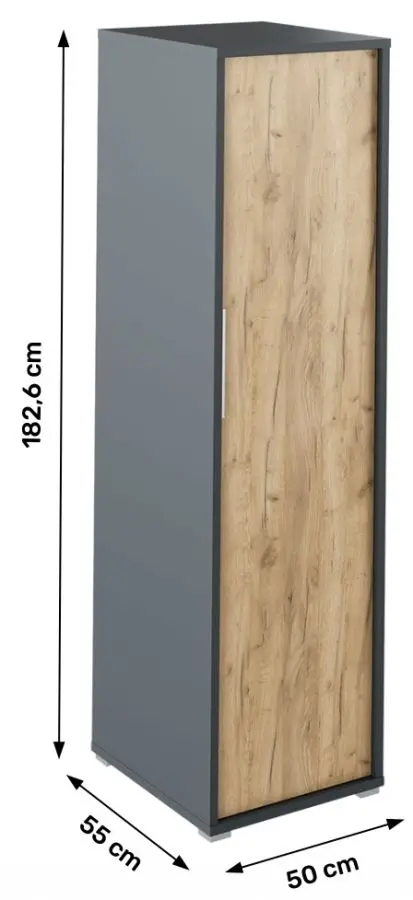 Penal Tempo Kondela Rioma New Typ 20 (Graphite/Artisan Oak) - 2