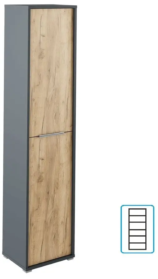 Penal Mobhaus Rioma Typ 06 (Graphite/Artisan Oak) - 2