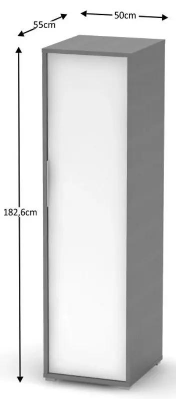 Penal Mobhaus Rioma Typ 20 (Graphite/White) - 3