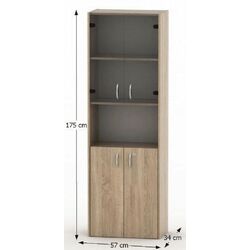 Витрина Mobhaus Tempo Asistent New 004 (Sonoma Oak) Thumb